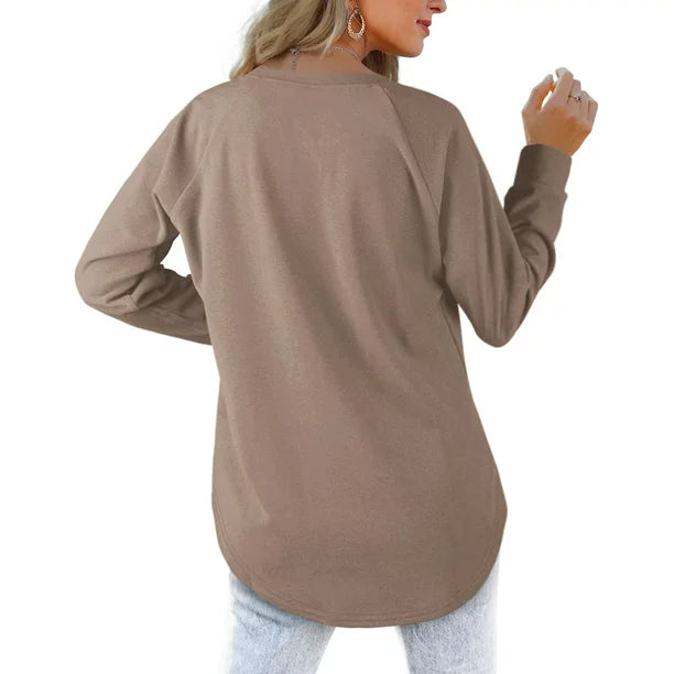 Fantaslook Plus Size Sweatshirts for Women Crewneck Casual Tunic Tops Loose Long Sleeve Shirts