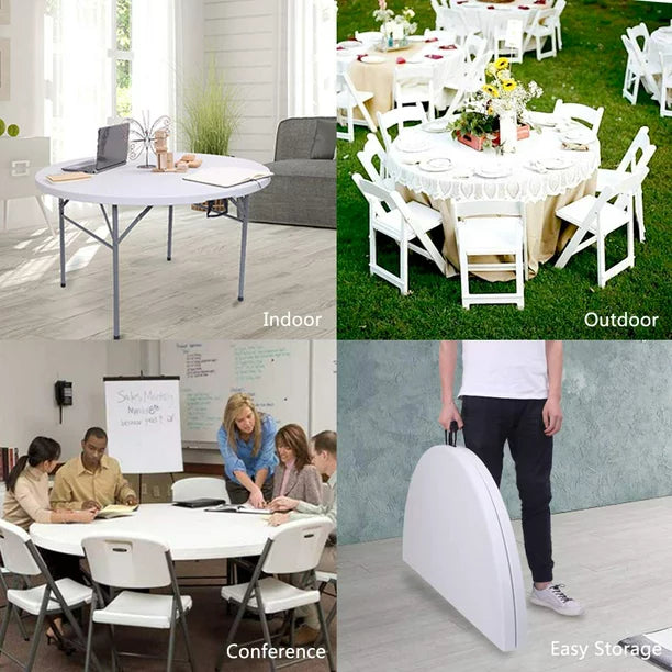 SalonMore Plastic Folding Table Weight Capaticity 800LBS