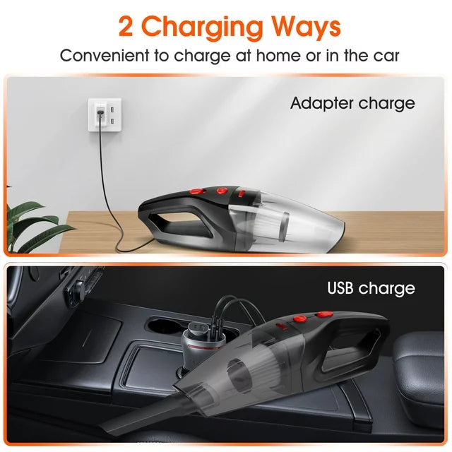 Doosl Cordless Handheld Vacuum Cleaner, 6KPA Wet Dry Portable Mini Vacuum for Car, Hand Vacuum for Home Pet Hair Multi-Surface, Black