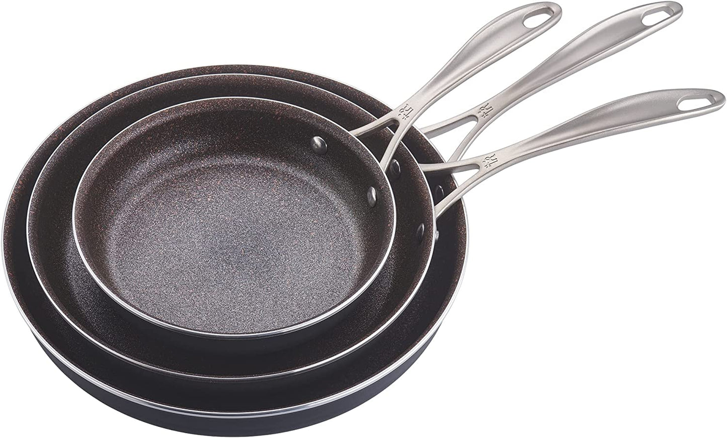 Henckels Capri Granitium 3D 3pc Aluminum Nonstick Fry Pan Set