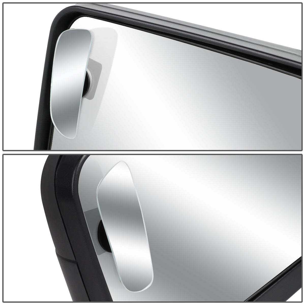 Universal Adjustable Convex Blind Spot Mirror - 3-5/8" W x 1-3/8" H