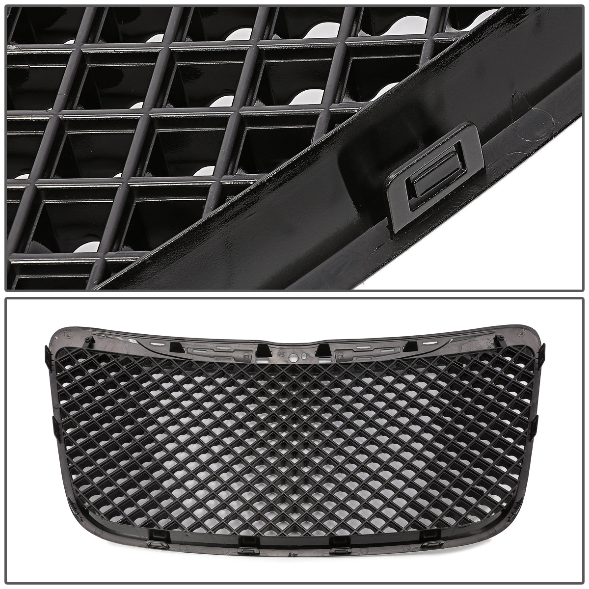 11-14 Chrysler 300 Front Grille - Diamond Mesh - Black