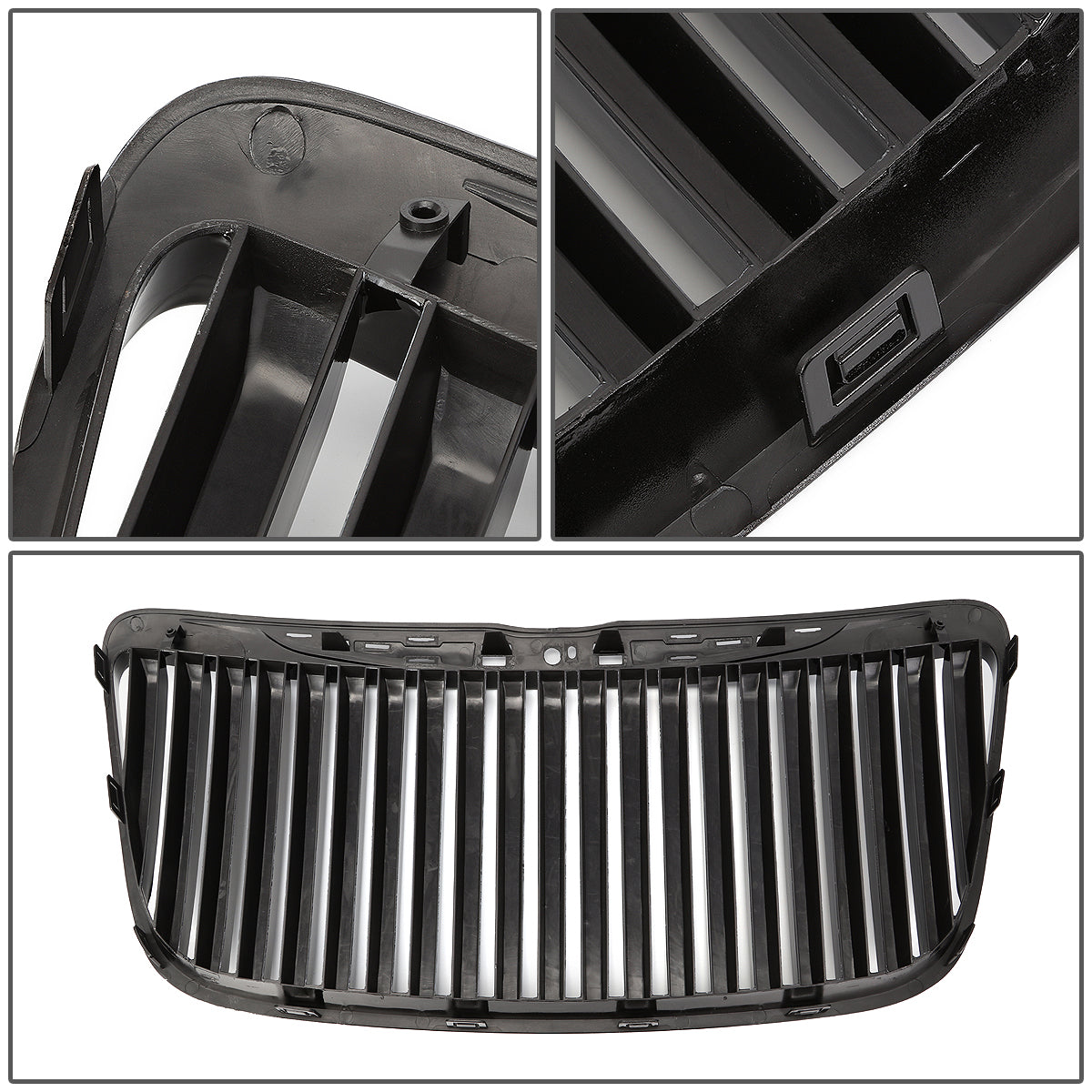 11-14 Chrysler 300 Front Grille - Vertical Fence Style - Black