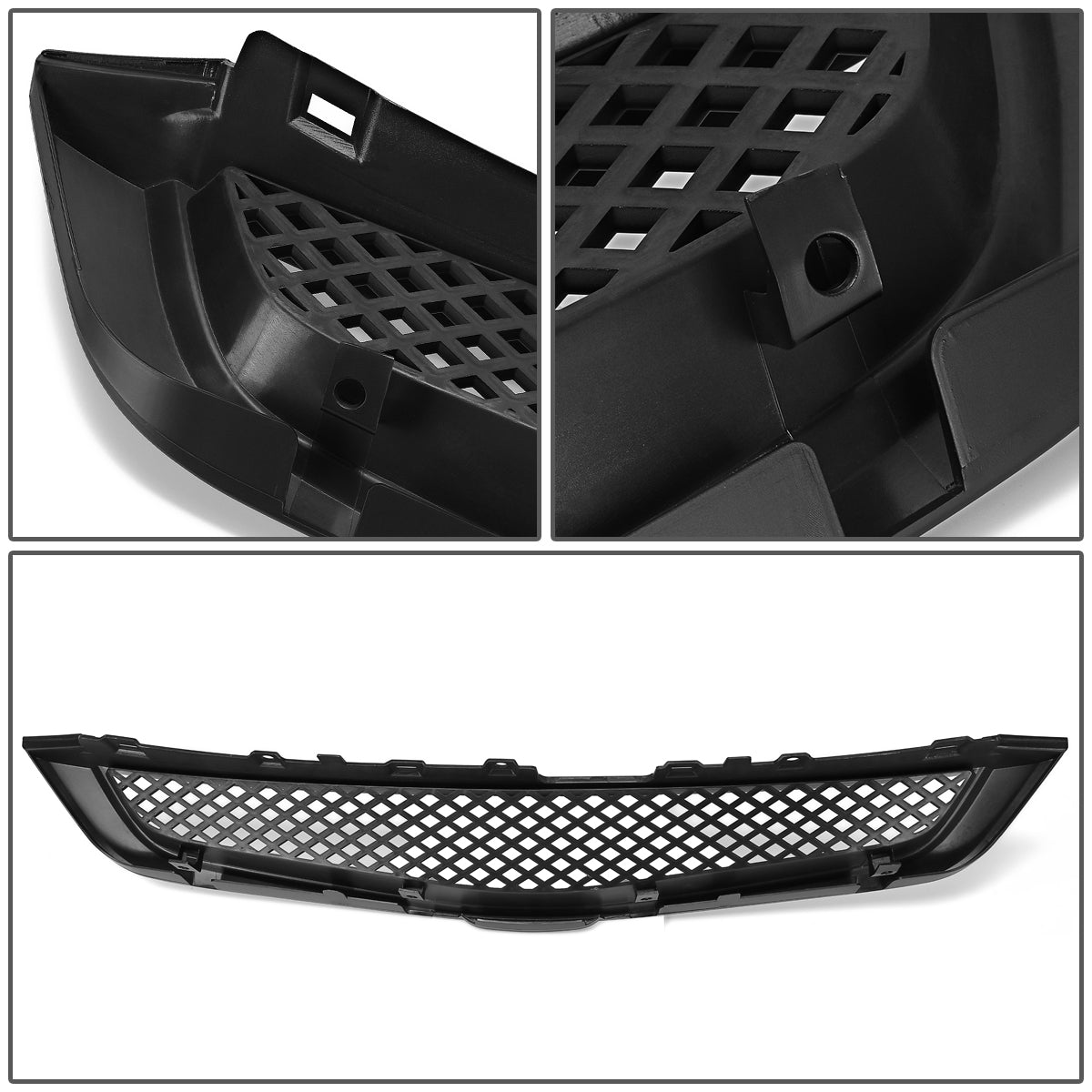 03-05 Honda Accord Sedan JDM/EUROPE Front Grille - Diamond Mesh - Black