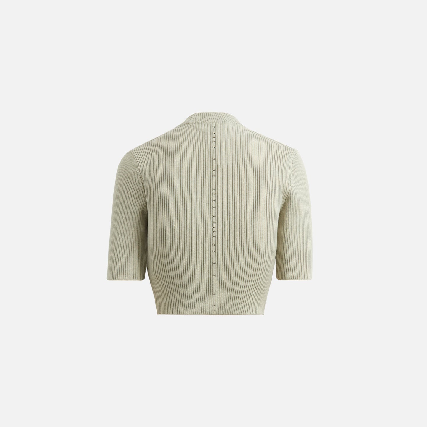 Hyein Seo Knitted Crop Top - Fog Green