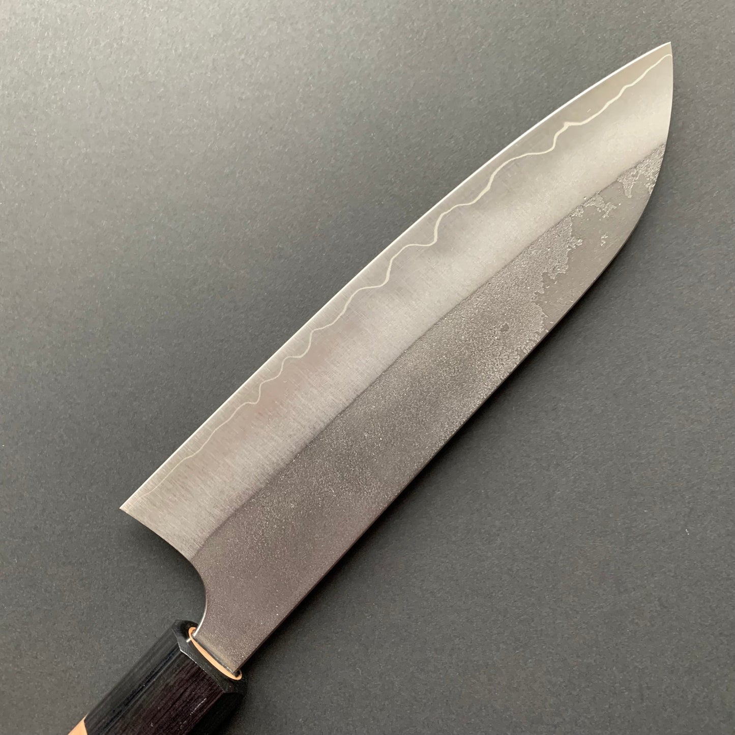 Santoku knife, Ginsan stainless steel, nashiji finish - Kanehiro