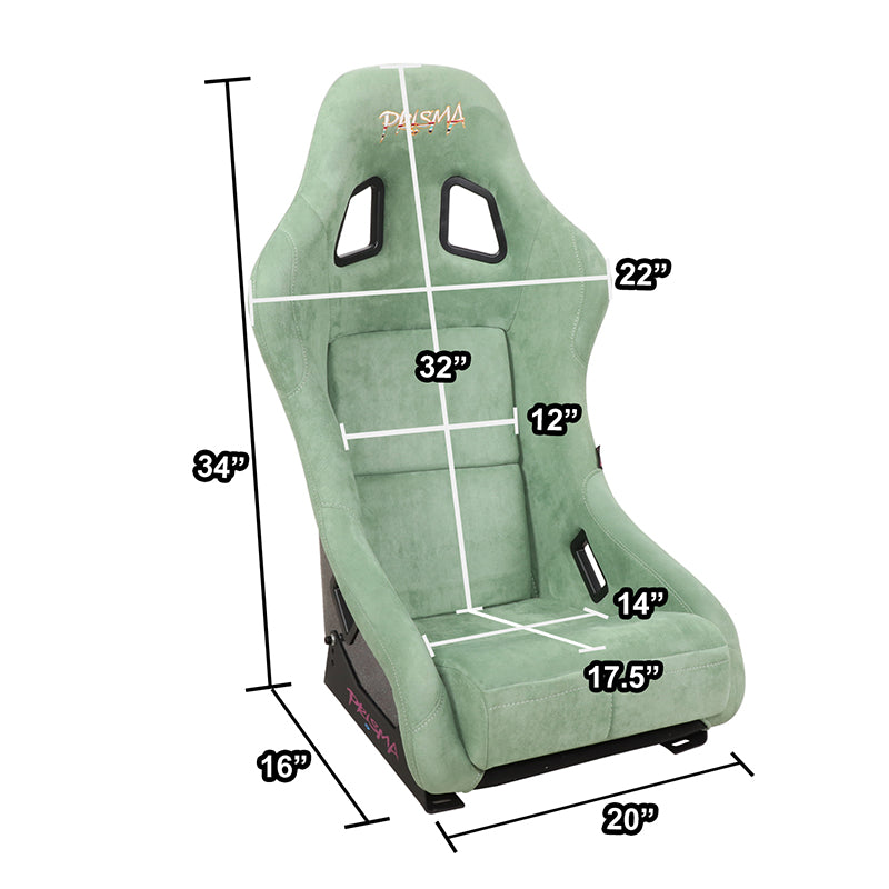 Vegan Micro Fiber Fixed Back Racing Bucket Seat - FRP-303OL-PRISMA