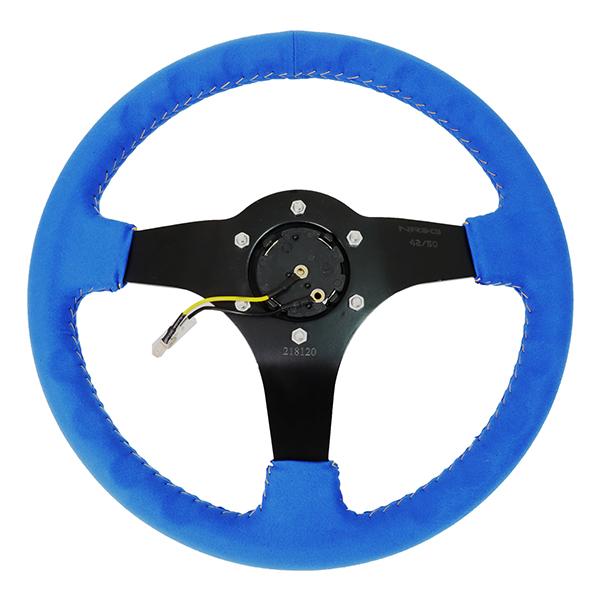 350mm 3 in. Deep Dish Alcantara Grip Steering Wheel - RST-036MB-A-MF2