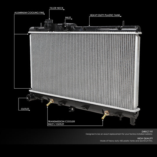 00-04 Subaru Legacy Outback 03-06 Baja 2.5L Aluminum Radiator - 2331