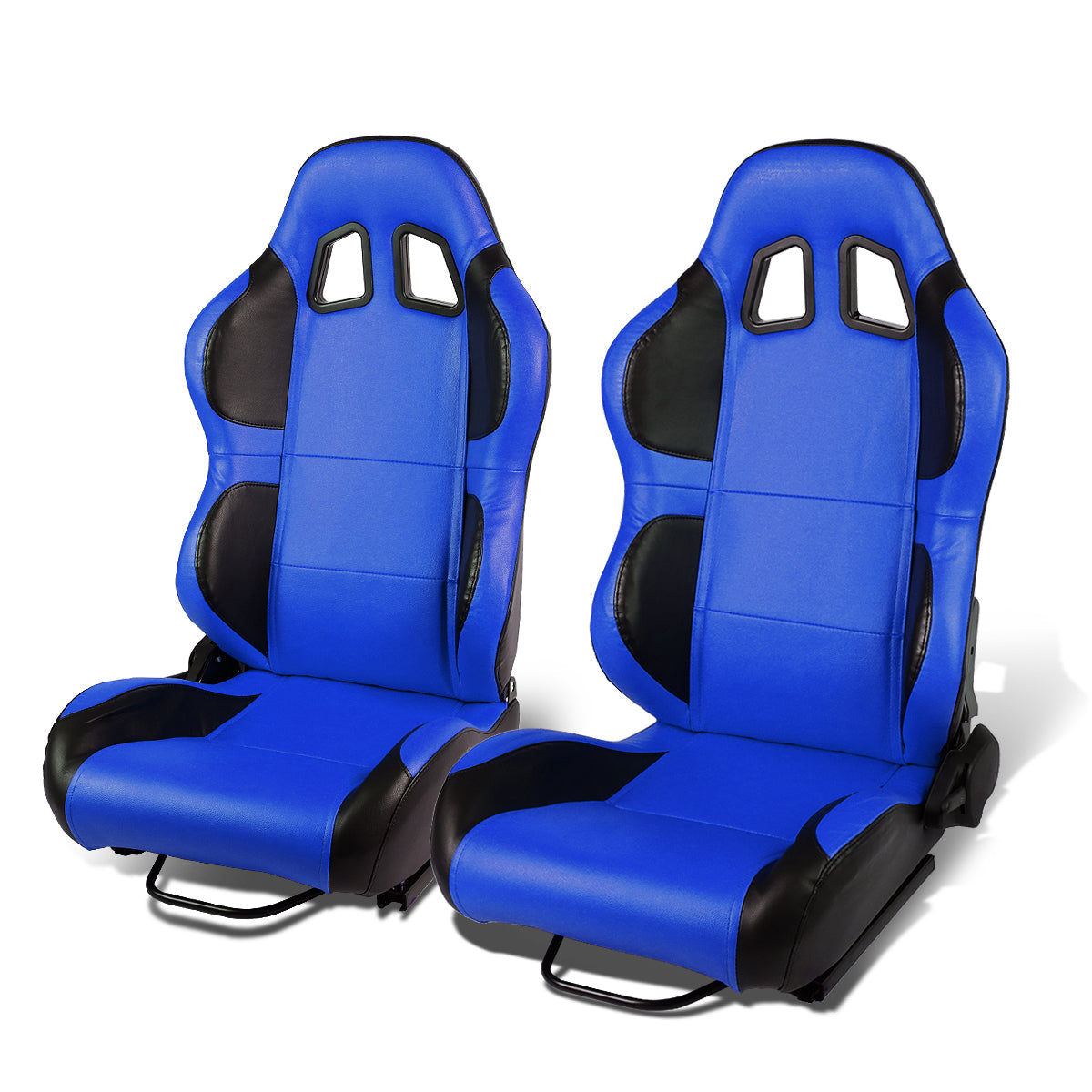 Racing Seats - Reclinable - PVC Leather - Type-R - Pair