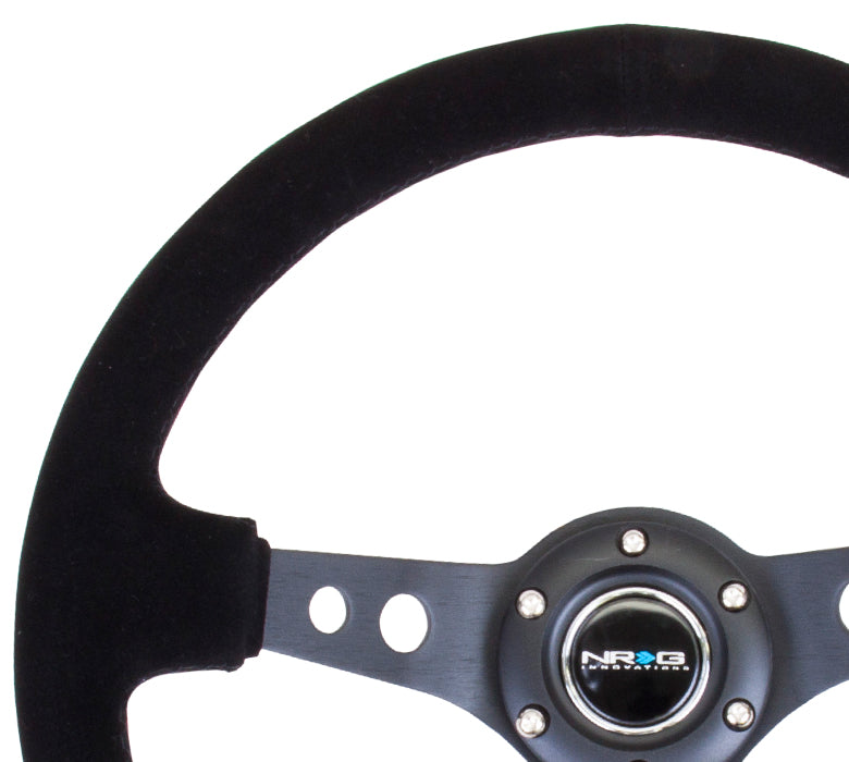 350mm 3 in. Deep Dish Suede Grip Steering Wheel - RST-006-S