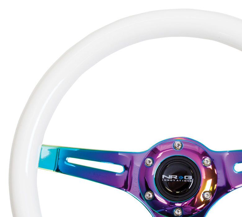 350mm Luminor Wood Grain Neochrome Spoke Steering Wheel - ST-015MC-GL