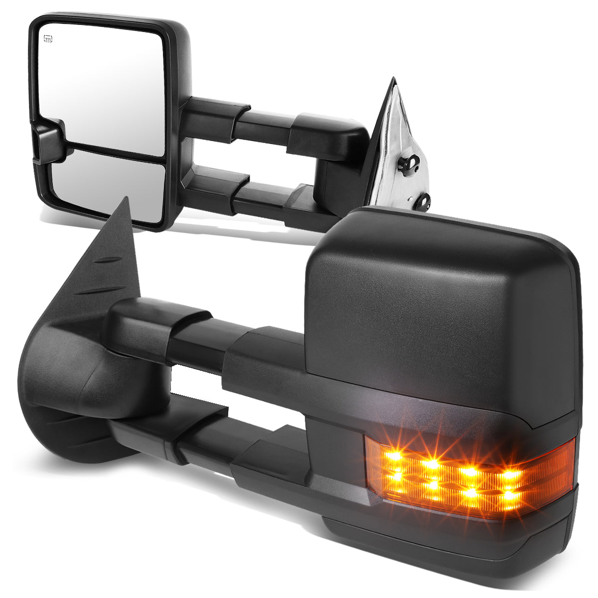 Powered Heated Towing Mirrors (Pair)<br>07-13 Chevy Silverado 1500, GMC Sierra 1500