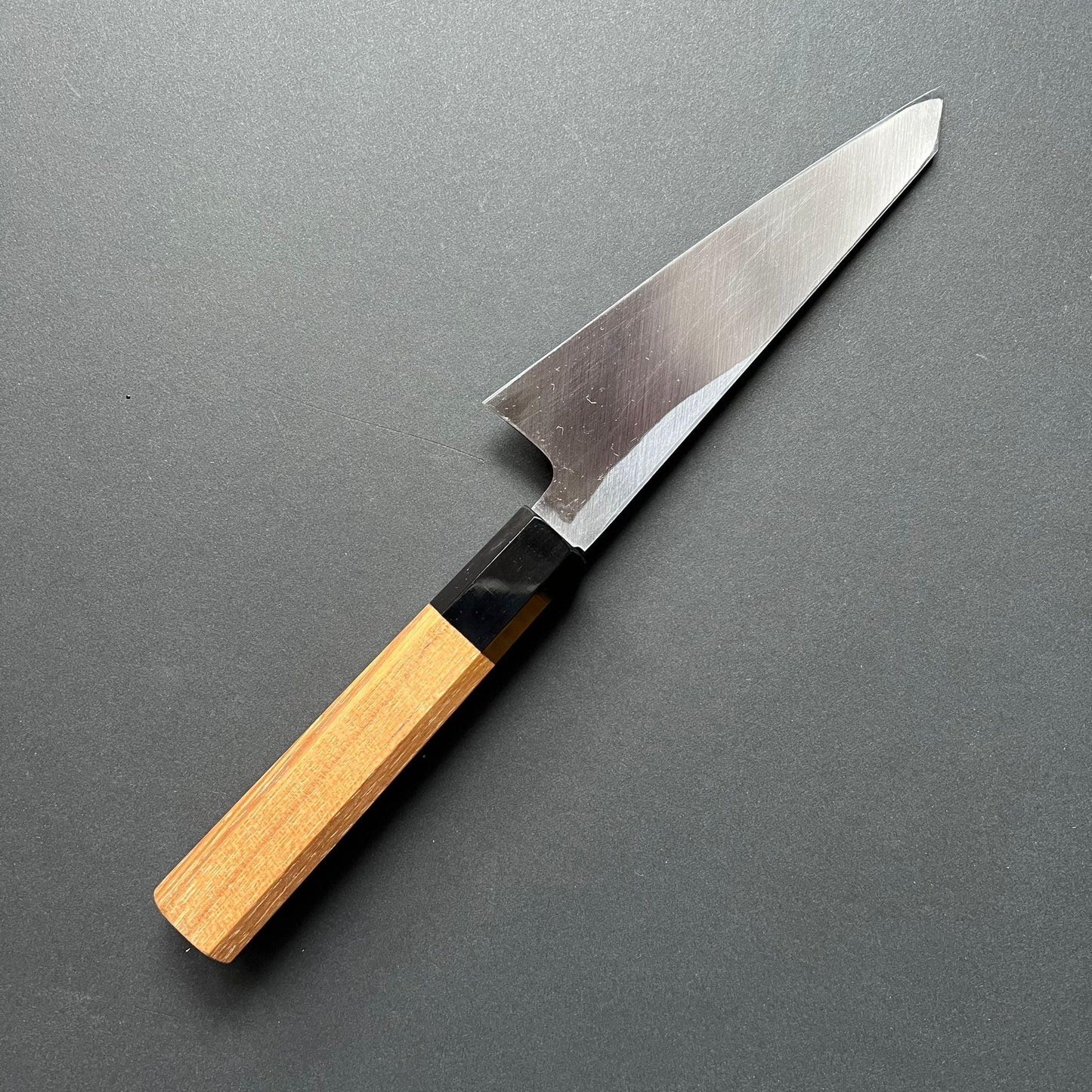 Honesuki knife, Single Beveled, Shirogami 2, polished finish - Hatsukokoro Shirasagi