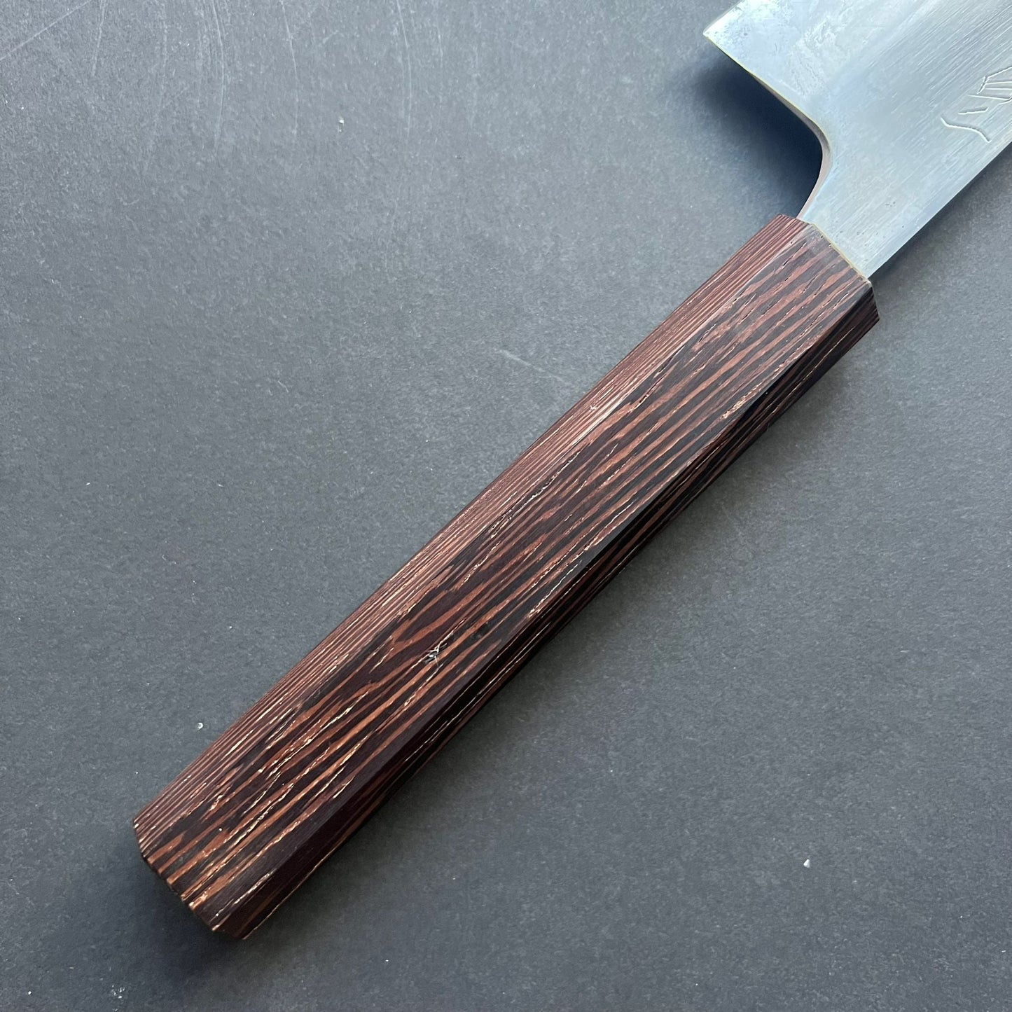 Gyuto knife, Shirogami 2 with Iron Cladding, forge welded Hon-SanMai series - Naoki Mazaki