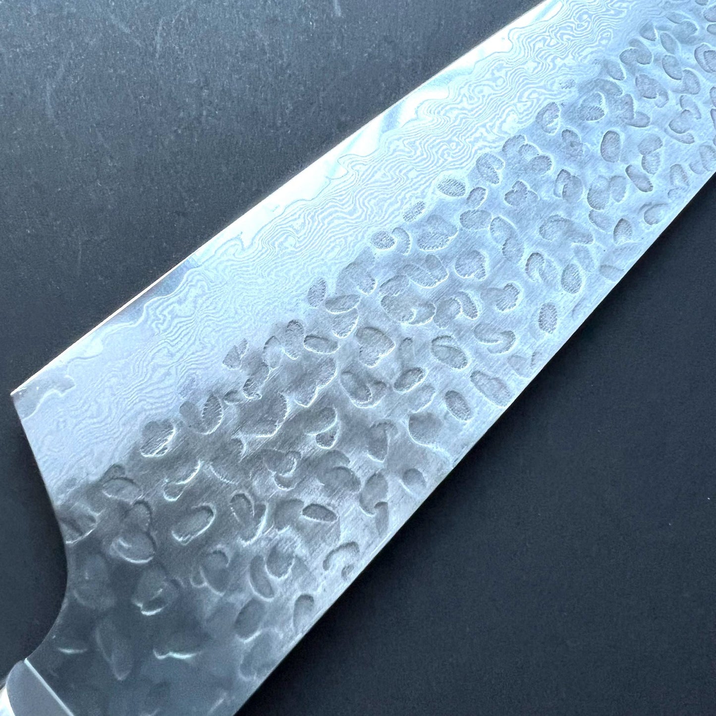 Kengata Gyuto knife, VG10 stainless steel, Damascus Tsuchime finish - Sakai Takayuki