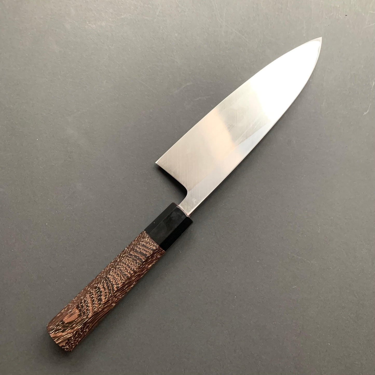 Deba knife, Shirogami 2, polished finish - Hatsukokoro Shirasagi