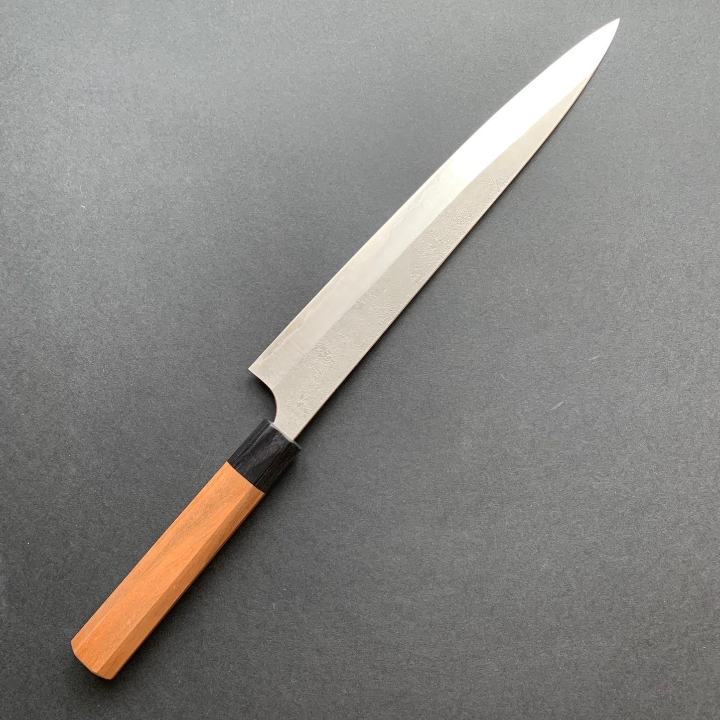 Sujihiki knife, Ginsan stainless steel, nashiji finish - Kanehiro