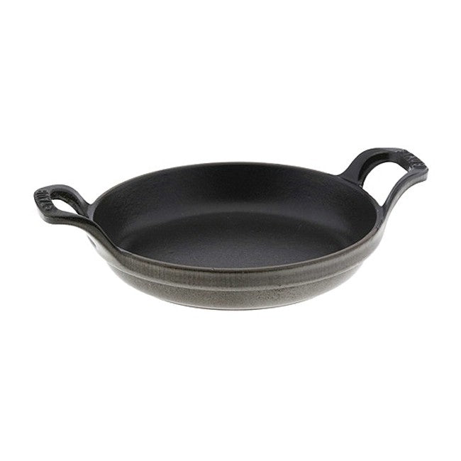 Staub Round Roasting Dish - 7.5" - .75Qt - Graphite Grey