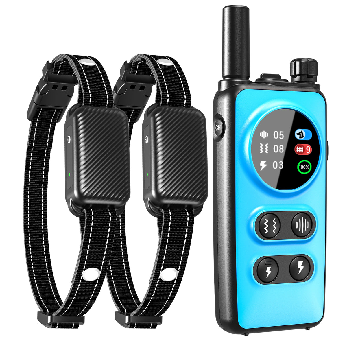 Cicpap Wireless Dog Fence for 2 Dogs, Training Collar with Remote, 2 Collars