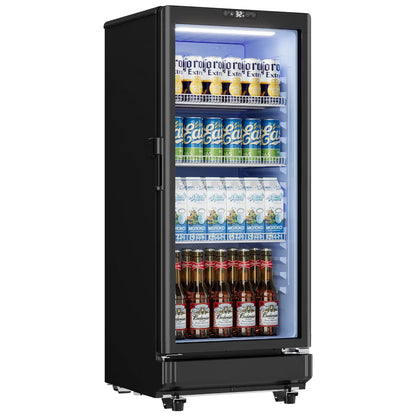 EUHOMY 6.0 cu ft Commercial Beverage Display Refrigerator Glass Door