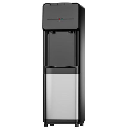 Simzlife Freestanding Water Dispenser, Hot & Cold Water, Top Loading Water Cooler, Child Safety Lock, for 3-5 Gallon Bottle, Removable Water Tray