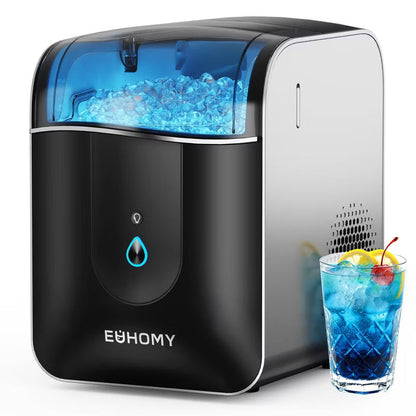 EUHOMY 40lbs Smart Nugget Ice Maker Countertop with APP Remote Control