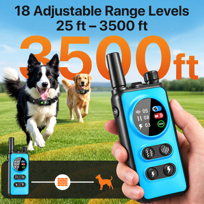Cicpap Wireless Dog Fence for 2 Dogs, Training Collar with Remote, 2 Collars