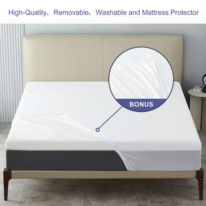 Wuleitex Queen Size 14 Inch Memory Foam Mattress in a Box for Cooler Sleep Supportive & Pressure Relief, Queen Size