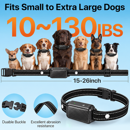 Cicpap Wireless Dog Fence for 2 Dogs, Training Collar with Remote, 2 Collars