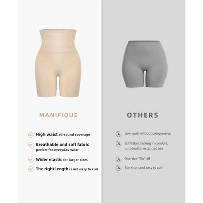 MANIFIQUE Plus Size Shapewear Tummy Control High Waisted Girdle Body Shaper Shorts Thigh Slimming