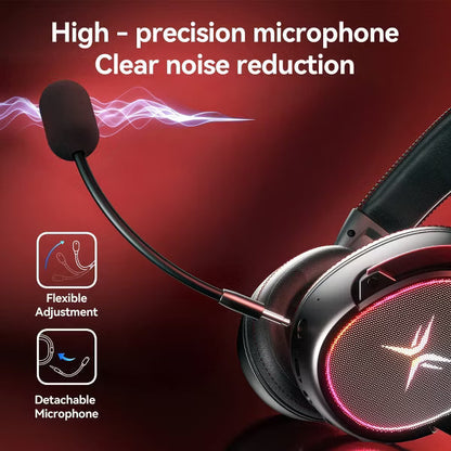 TAGRY K3 Wireless Gaming Headset: 2.4GHz/Bluetooth, 7.1 Surround Sound, 70H Playtime, ENC Mic, Over-Ear