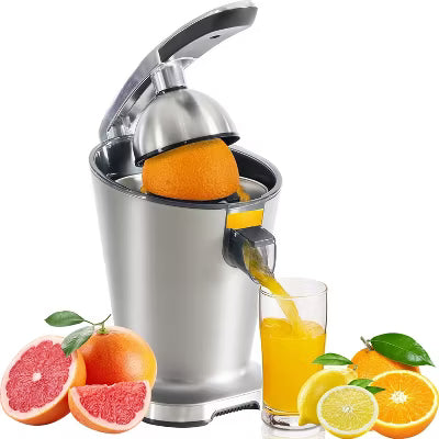 ELJGET Electric citrus juicer, automatic juicer, one-button operation, high juice output rate, easy to clean
