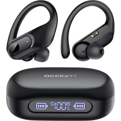 occiam Active Noise Cancelling Headphones Wireless Earbuds Bluetooth Ear Buds 96Hrs Playback HD Call Over-Ear Waterproof Earphones