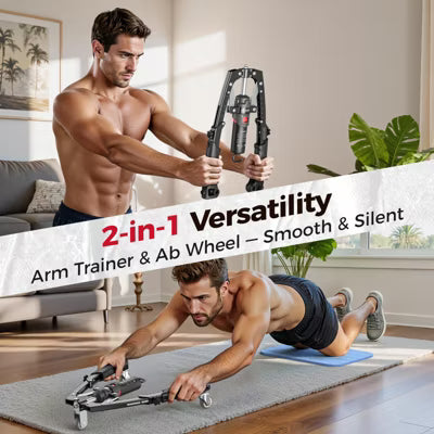 FLYBIRD Chest & Arm Twister & Core Trainer, Hydraulic Power CoreFlex Twister Chest Workout Equipment, 22-440lbs for Strength Trainer
