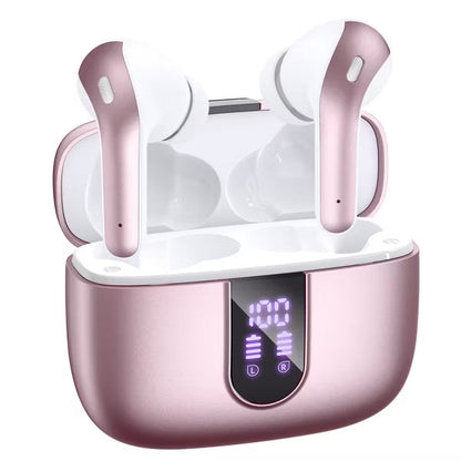 X8 Bluetooth Headphones True Wireless Earbuds 65H Playback Power Display Earphones with Wireless Charging Case IPX7