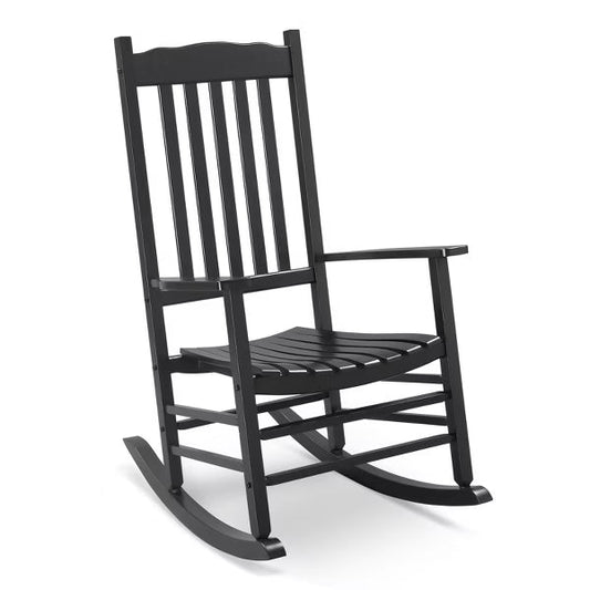 Karl Home 46 in. Solid Wood Outdoor Rocking Chair