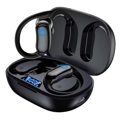 V7 Ear Buds Wireless Earbuds 96hrs Playback Bluetooth Headphones IPX7 Waterproof Stereo Bass Over-Ear Earphones with Earhooks Microphone