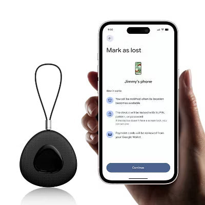 Smart Tracker Works with Apple Find My, Bluetooth Tracker Key Finder Item Locator for Keys Luggage Wallet with Case Lanyard