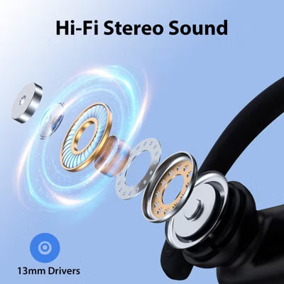 VEAT00L T6 Wireless Earbuds Bluetooth Headphone Sport, Bluetooth 5.4 Earbud, 72Hrs Earphone with Earhook, Mic
