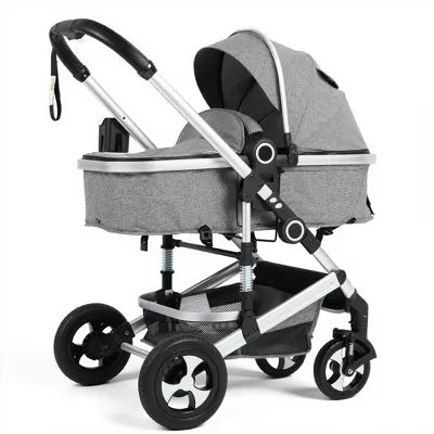 TODECARE 2-in-1 Convertible Baby Stroller with Reversible Seat, Adjustable Canopy and Storage