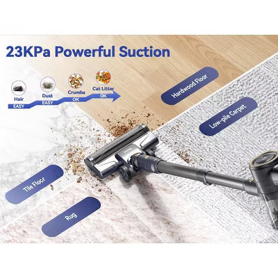 DEVOAC I8 Corded Vacuum Cleaner, 600W 23KPa Stick Vacuum, Free-Stand 6in 1 Powerful Lightweight Handheld Vacuum for Hard Floor Carpet Pet Hair Home