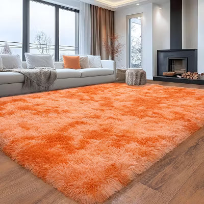 LOVEVOOK Abstract Blue Area Rugs for Living Room 4x6 Feet, Fluffy Shag Bedroom Rug, Modern Indoor Floor Carpet for Home Decor Aesthetic