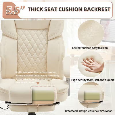 EROMMY Ergonomic Heated Massage Executive Chair