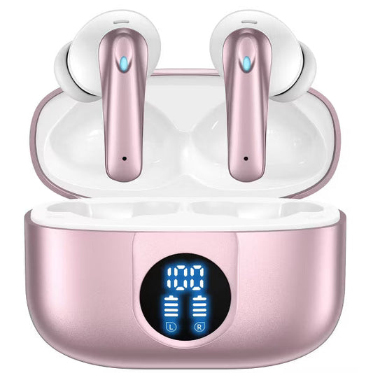 VEATOOL P91 Wireless Earbuds Bluetooth Headphones V5.4 Stereo Ear buds with Noise Cancelling Mics 60H Playback Mini Case