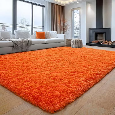 LOVEVOOK Area Rugs for Living Room Bedroom, Soft Fluffy Black Rug Home Decor Aesthetic 5x7 Feet