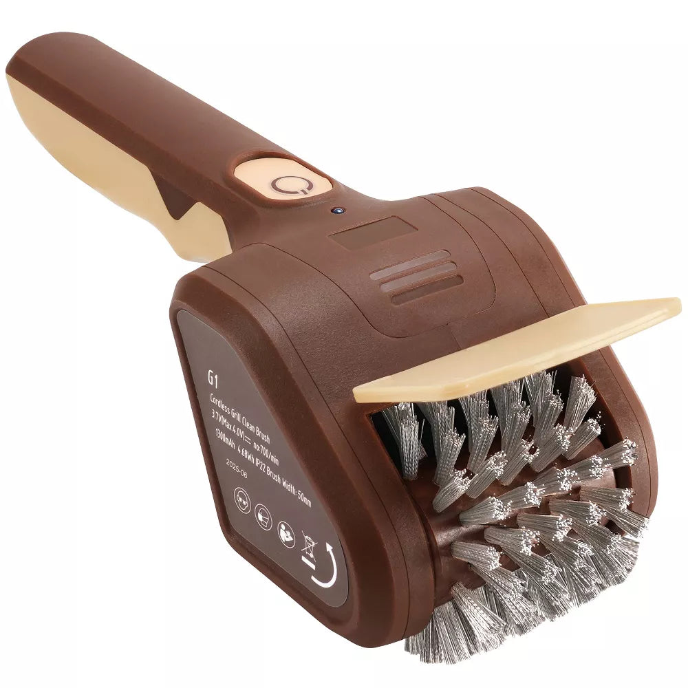 BBQ Grill Brush for Outdoor Grill, Cordless Electric Grill Cleaner, Rechargeable Grill Cleaning Stainless Steel Brush