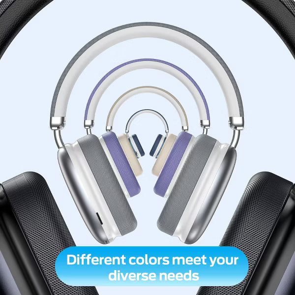 Wireless Over-Ear Headphones Bluetooth 5.4: 40H Playtime, 4 Mics ENC Noise Cancelling, Deep Bass, Lightweight Comfort for Travel & Work