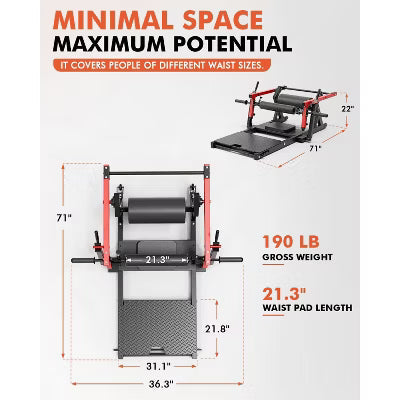 ER KANG Hip Thrust Machine, Glute Bridge Machine Plate-Loaded, Butt Exercise Equipment for Glute Muscles Building and Butt Shaping