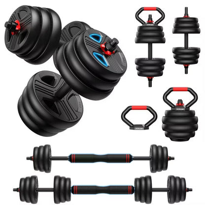 FED FITNESS Adjustable dumbbell set, 45 lbs Weights set with upgraded nut, 5 in 1 Weight Set Used, Fitness Exercise for Home Gym